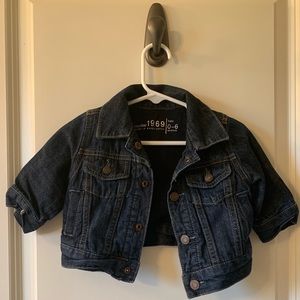Like new Baby GAP denim jacket.  0-6 mos.